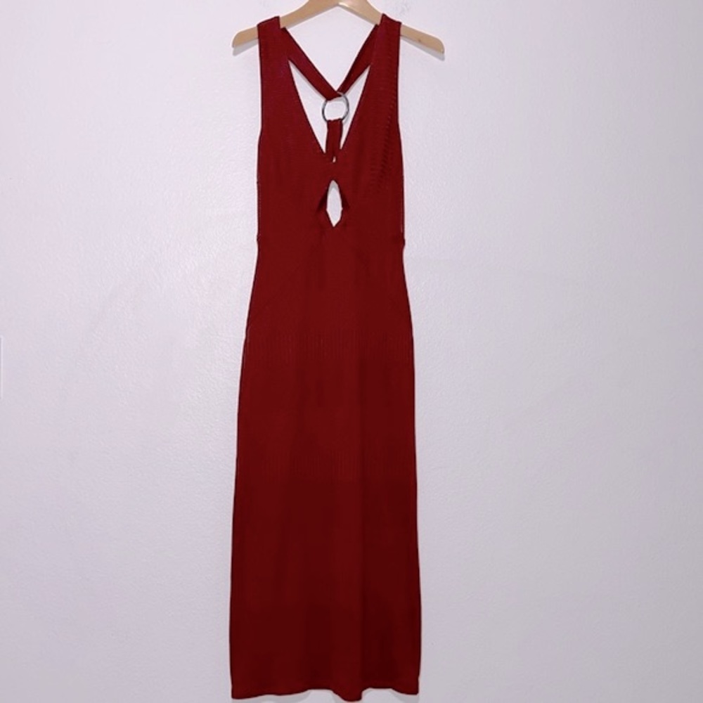 Free People All The Right Angles Midi Dress Size M